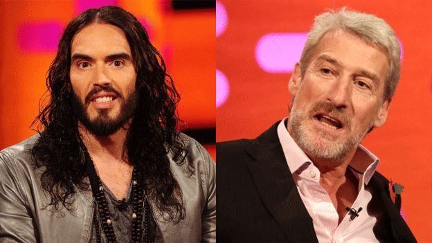 Russell Brand and Jeremy Paxman