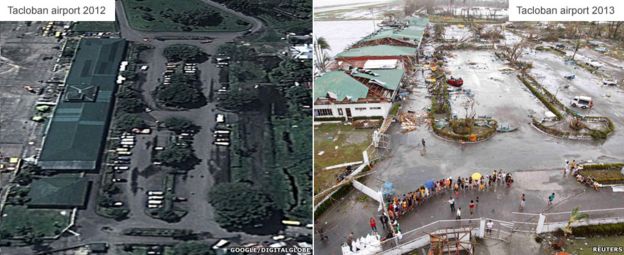 Typhoon Haiyan: Before And After The Storm - BBC News