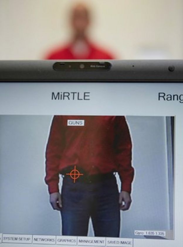 Portable scanner to detect concealed weapons BBC News
