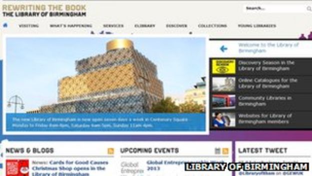 New Library Of Birmingham Website Costs Council £1.2m - BBC News