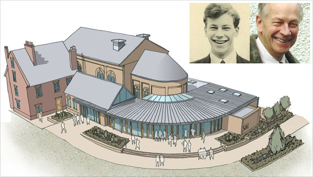 Artist's impression of new theatre and photos of Brian Saville