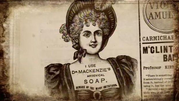 An advert for "arsenical soap"