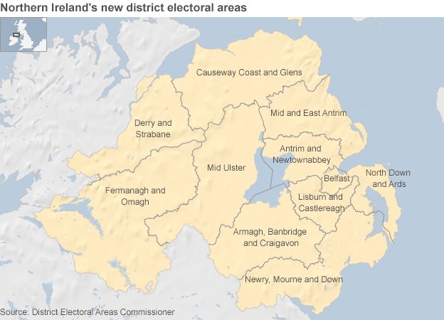 Banbridge Northern Ireland Map Final Northern Ireland Super Council Recommendations - Bbc News