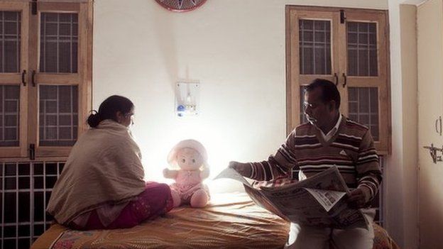 The victim's family in Delhi