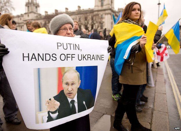 Ukrainian pro-EU protest in London, 15 Dec 13