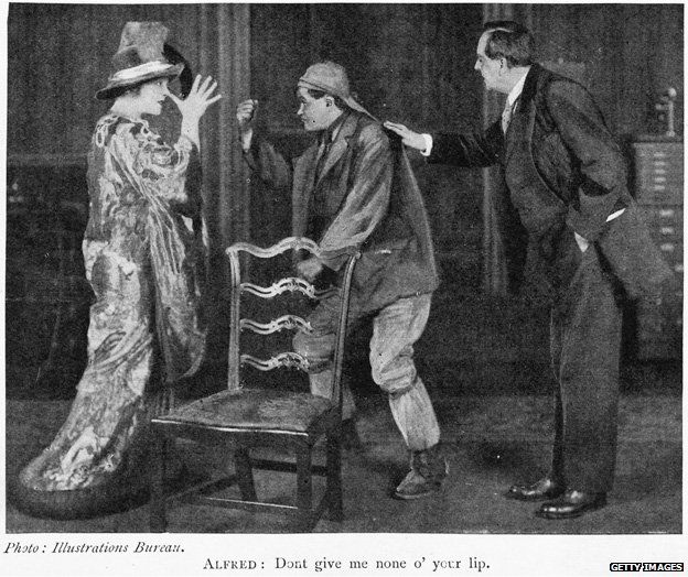 A scene from Pygmalion, 1914