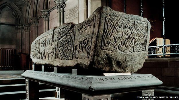 The sarcophagus dates back to about AD 900