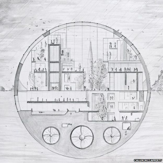 In pictures: Edinburgh students dream up future homes - BBC News