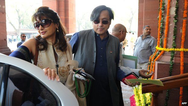 Sunanda Pushkar and Shashi Tharoor