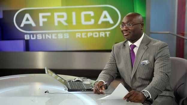Komla Dumor presenting Africa Business Report in 2009