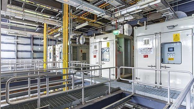 Generators at Digital Reality facility in Singapore
