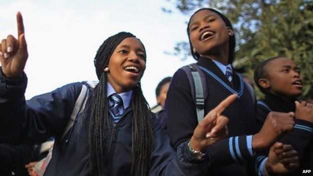 Schoolgirls in South Africa