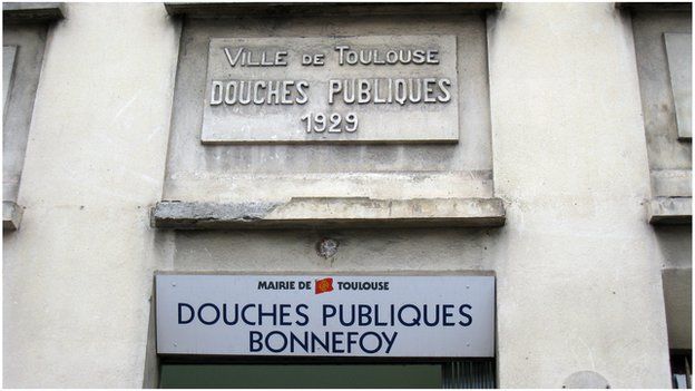 The 'Douche Publiques' public showers in France