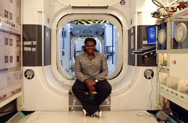 Dr Maggie Aderin-Pocock at NASA Space Centre, Houston, US