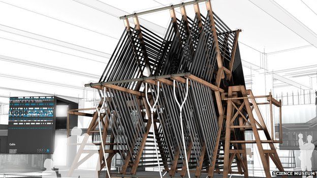 Artist's impression of the tuning coil in the new gallery