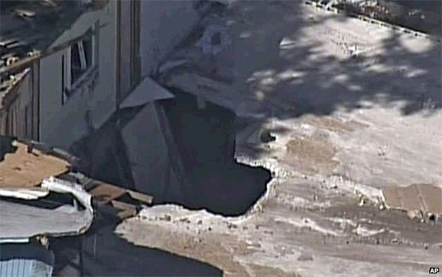 Sinkhole revealed under Jeff Bush's house