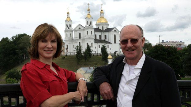 Fiona Bruce and Martin Lang on the search for clues in Belarus