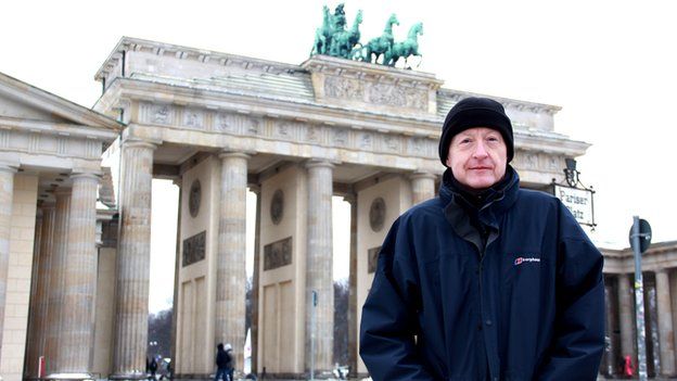 Steve Davis at the Brandenburg Gate