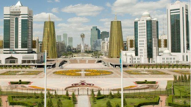 A view of the Kazakh capital Astana