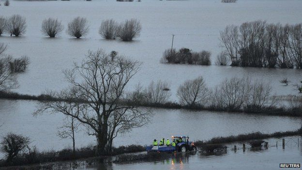 Flooding on Somerset Levels