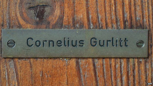 Nameplate on Cornelius Gurlitt's Salzburg home (file pic)