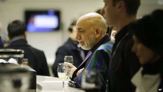 Hamid Karzai in Sochi, 7 Feb