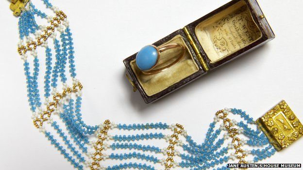 Jane Austen ring and bracelet