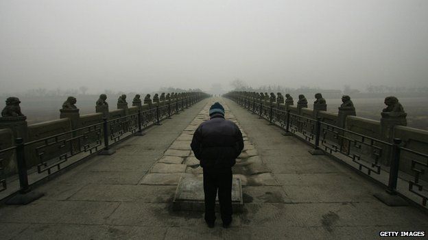 Paying respects at the Marco Polo Bridge