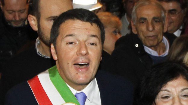 Florence mayor Matteo Renzi, 14 Feb 14