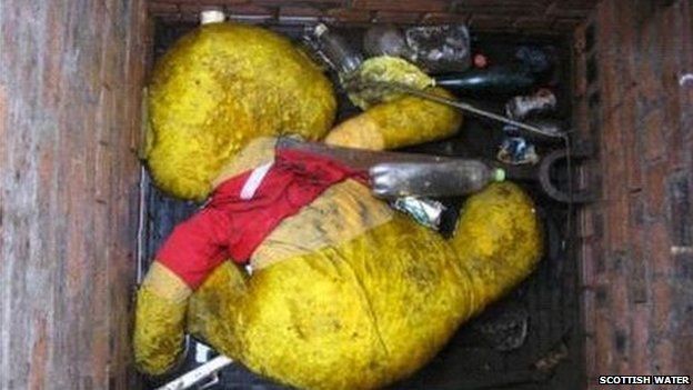 Winnie the Pooh teddy in sewer