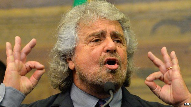 Beppe Grillo, 19 Feb 14