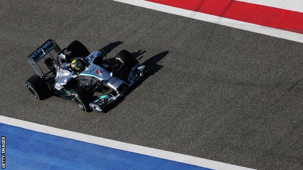 Nico Rosberg of Mercedes non final day of Bahrain test