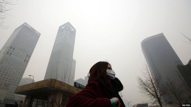 In pictures: Smog hits Beijing - BBC News