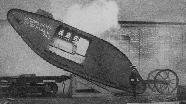 Early tank at Fosters factory