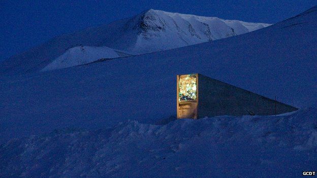 Seed vault entrance (Image: Global Crop Diversity Trust)