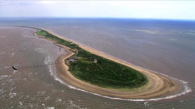 Spurn Point from the air