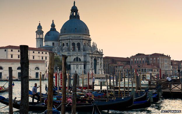 View of the Santa Maria della Salute church in Venice, Italy (2011)