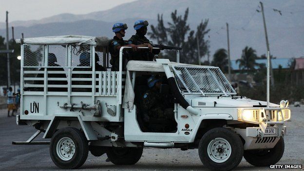 UN peacekeepers in Haiti (7 March 2012)