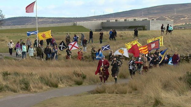 Protest at Culloden