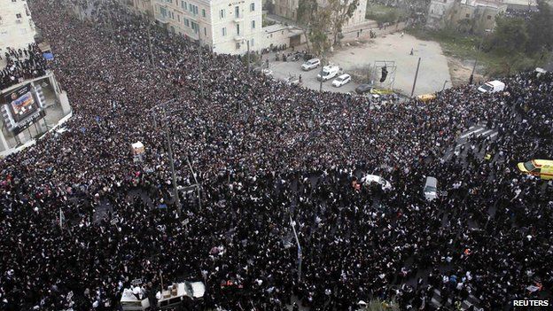 Ultra-Orthodox Jews protest in Jerusalem 2 March