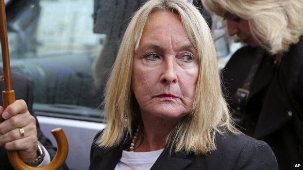 June Steenkamp, the mother of as Reeva Steenkamp, arrives at the high court for the start of the trial of Oscar Pistorius in Pretoria, South Africa, Monday 3 March 2014