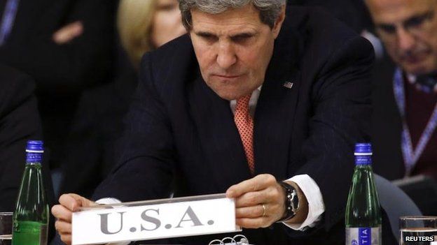 US Secretary of State John Kerry in Rome, 6 March