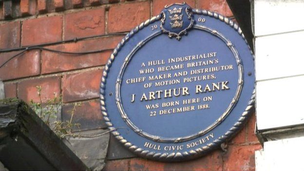 J Arthur Rank blue plaque