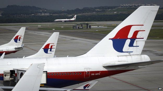 Malaysia Airlines Boeing 737 passenger plane prepares to take off at Kuala Lumpur International Airport in November 2012