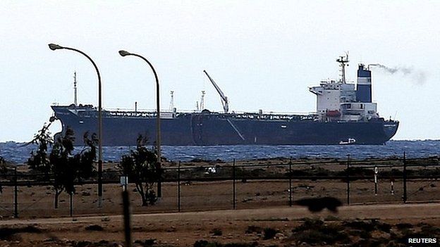 North Korean-flagged oil tanker at Sidra