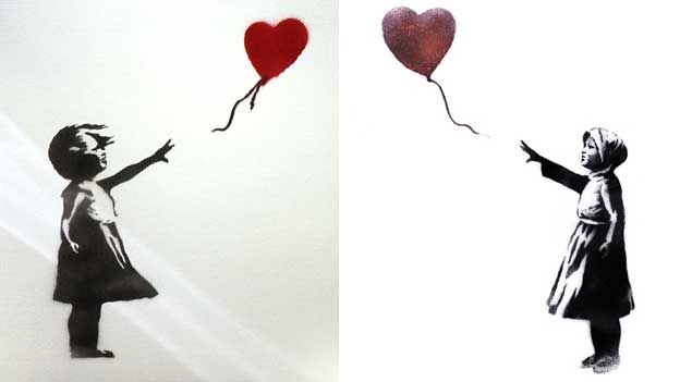 Balloon Girl, 2002 and 2014