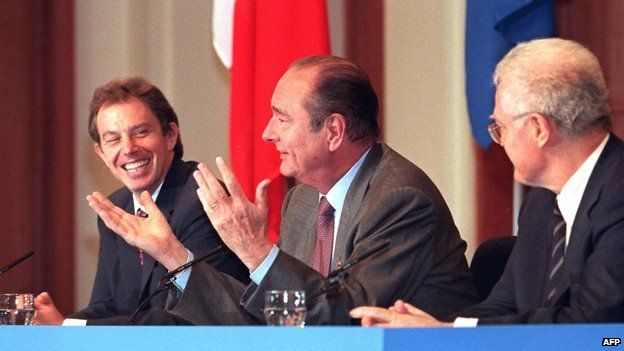 Tony Blair, Jacques Chirac and Lionel Jospin