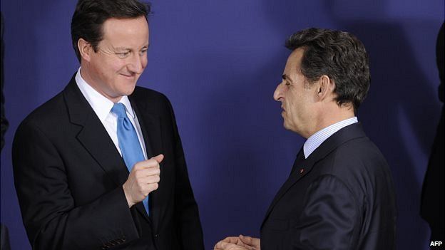 David Cameron and Nicolas Sarkozy at a summit in 2010