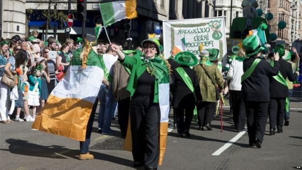 st patricks day in london england