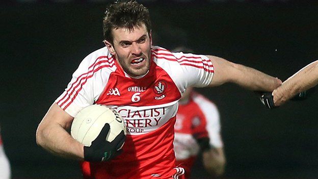 Mark Lynch produced an outstanding display for Derry
